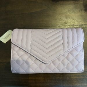 Brand new With tags Francesca’s lilac clutch/crossbody bag